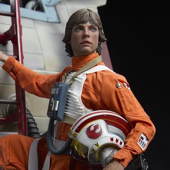Star Wars Luke Skywalker™ & X-Wing: Red Five, Standing By Premium Format™ Figure 