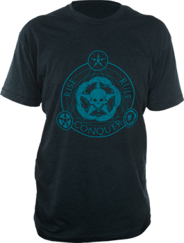 Unsettled Union Black-Aqua T-Shirt