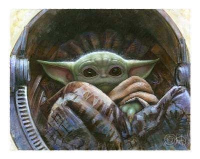 Star Wars The Child Art Print 