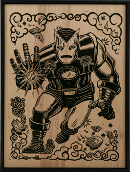 Iron Man Print on Wood Variant