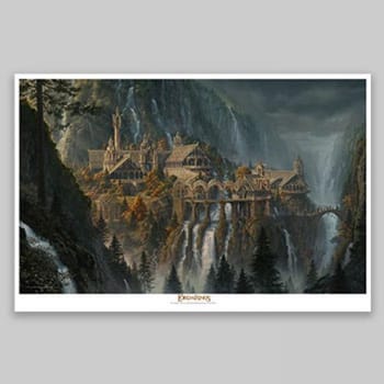 The Lord of the Rings Rivendell: The Last Homely House East of the Sea Art Print 