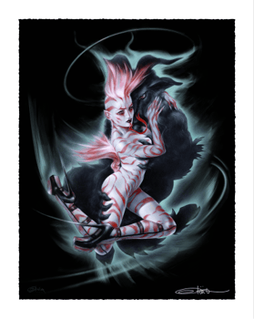 Olivia De Berardinis Dancing with the Devil Art Print 