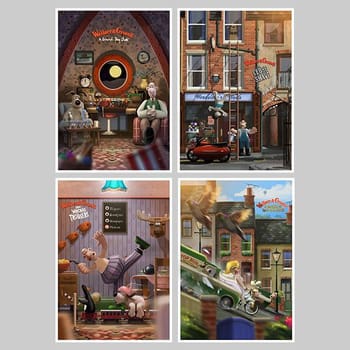 Wallace & Gromit Art Print Set