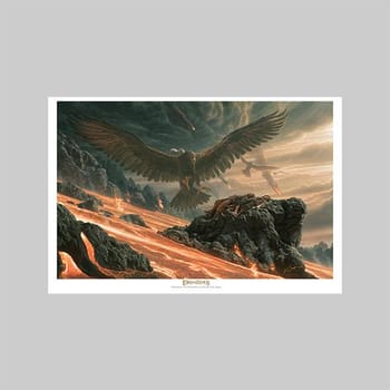 The Lord of the Rings Salvation at Mt. Doom: Here at the End of All Things Art Print 