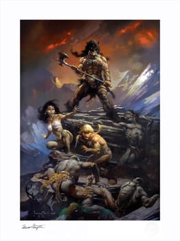 Frank Frazetta Fire and Ice Art Print 