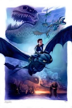 How to Train Your Dragon How to Train Your Dragon Art Print 