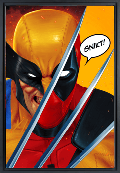 Marvel Wolverine vs Deadpool Art Print 