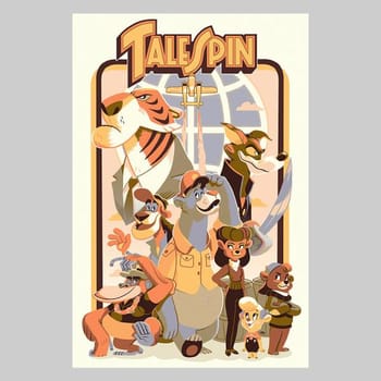 Disney TaleSpin "Spin It" Art Print 