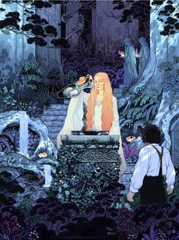The Lord of the Rings The Mirror of Galadriel Art Print 