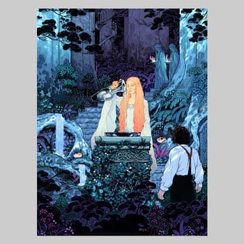 The Lord of the Rings The Mirror of Galadriel Art Print 