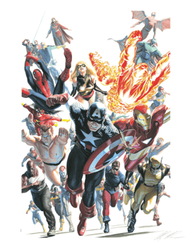 Marvel Avengers Invaders Art Print 