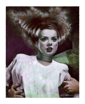 Universal Monsters The Bride of Frankenstein Art Print 