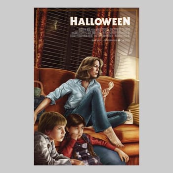Halloween Halloween By Adam Stothard (Pearlescent) Movie Poster 