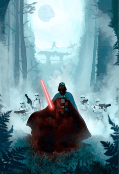 Star Wars Vengeful Pursuit Art Print 