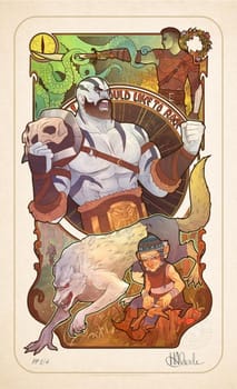 Critical Role Critical Role 10th Anniversary: Travis Willingham Art Print 
