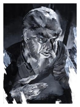 Universal Monsters The Wolf Man Art Print 