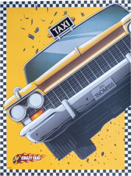 Crazy Taxi Crazy Taxi Art Print 