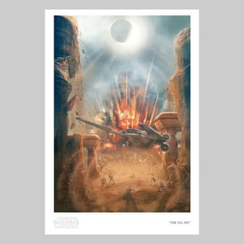 Star Wars The Escape Art Print 