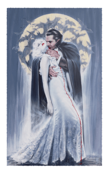 Universal Monsters Dracula: The Kiss Art Print 