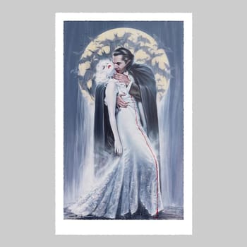 Universal Monsters Dracula: The Kiss Art Print 