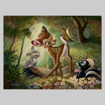 Disney Bambi's First Butterfly Art Print 