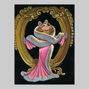 Disney Glam Miss Piggy Art Print 
