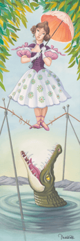 Disney Stretching Portrait: The Tightrope Walker Art Print 