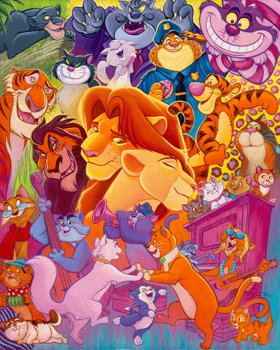 Disney So Many Disney Cats Art Print 