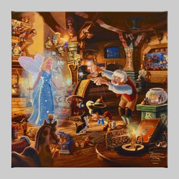 Disney Geppetto's Pinocchio Art Print 