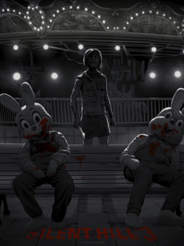 Silent Hill Silent Hill 3 (Mono Edition) Art Print 