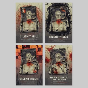 Silent Hill Silent Hill 1-4 Set Art Print 