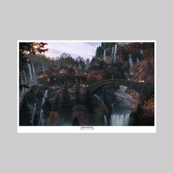 The Lord of the Rings At the Bridge of Rivendell: A hope re-kindled Art Print 