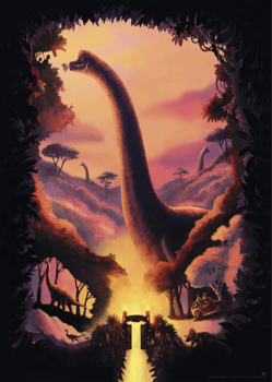 Jurassic Park Jurassic Park - Brachiosaurus Art Print 