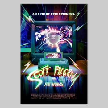 Scott Pilgrim Scott Pilgrim Vs the World Foil Edition Movie Poster 