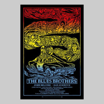 The Blues Brothers The Blues Brothers Screenprint Movie Poster 