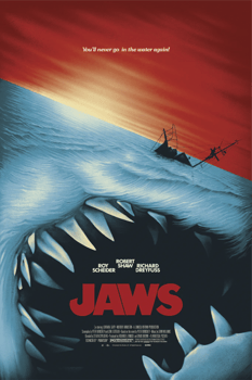 Jaws Jaws by Benedict Woodhead Movie Poster 