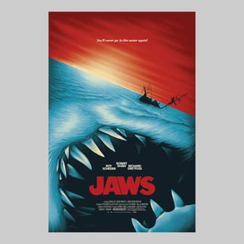 Jaws Jaws by Benedict Woodhead Movie Poster 