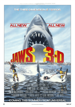 Jaws Jaws 3 Movie Poster 
