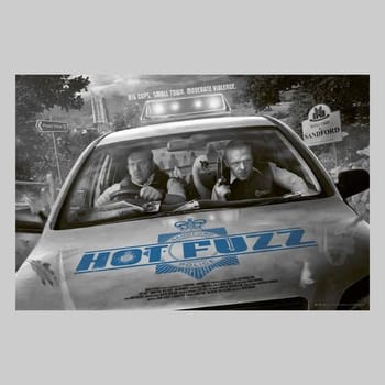 Hot Fuzz Hot Fuzz Foil Variant Movie Poster 