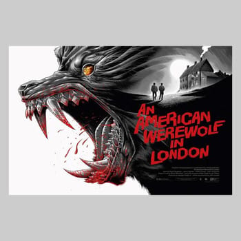 An American Werewolf in London An American Werewolf in London Variant by Luke Preece Movie Poster 