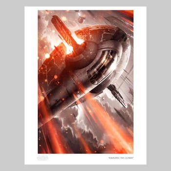Star Wars Haunting the Clouds Art Print 