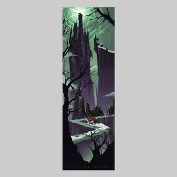 Disney Approaching Maleficent's Castle Art Print 