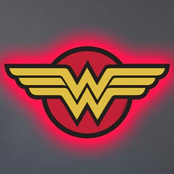 DC Comics Wonder Woman LED Logo Light (Large) Wall Light 