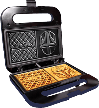 The Child and Mandalorian Dual Square Waffle Maker
