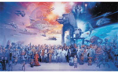 Star Wars Saga Wallpaper Mural
