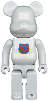 Be@rbrick 1st Model White Chrome 1000% Collectible Figure by 