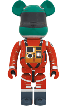 Be@rbrick Space Suit Green Helmet & Orange Suit Ver. 1000%