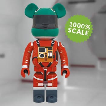 Be@rbrick Space Suit Green Helmet & Orange Suit Ver. 1000%