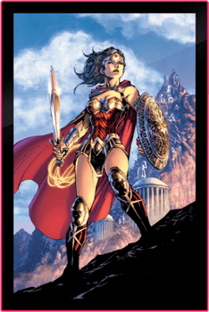 Wonder Woman Comic Cover LED Poster Sign (Large)
