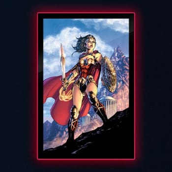Wonder Woman Comic Cover LED Poster Sign (Large)